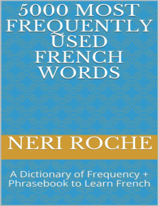 5000 Most Frequently Used French Words